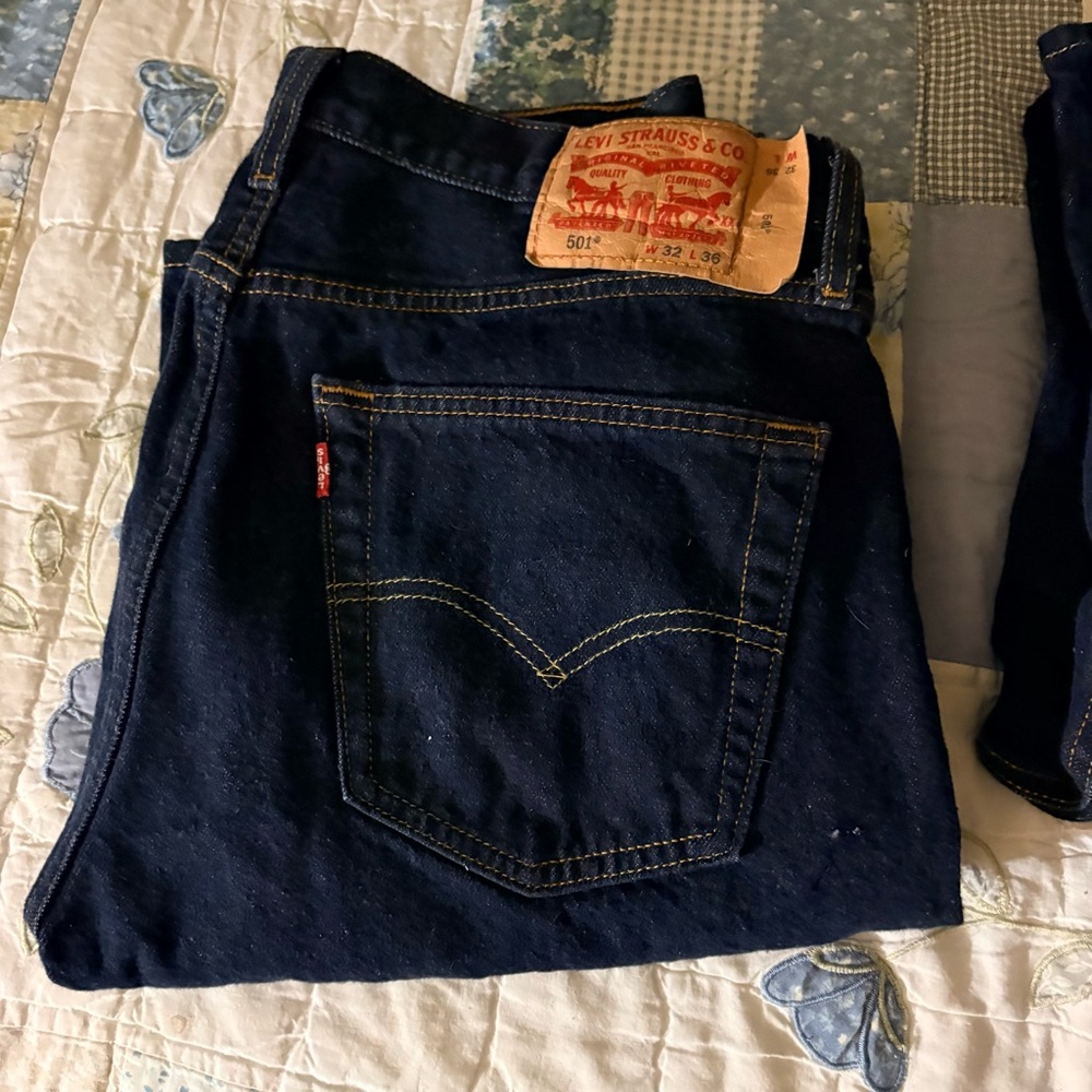 Original Levi's Men's 501 Button Fly 32x36